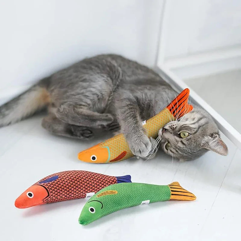 Grattoir pour chats en forme de poisson, produits interactifs