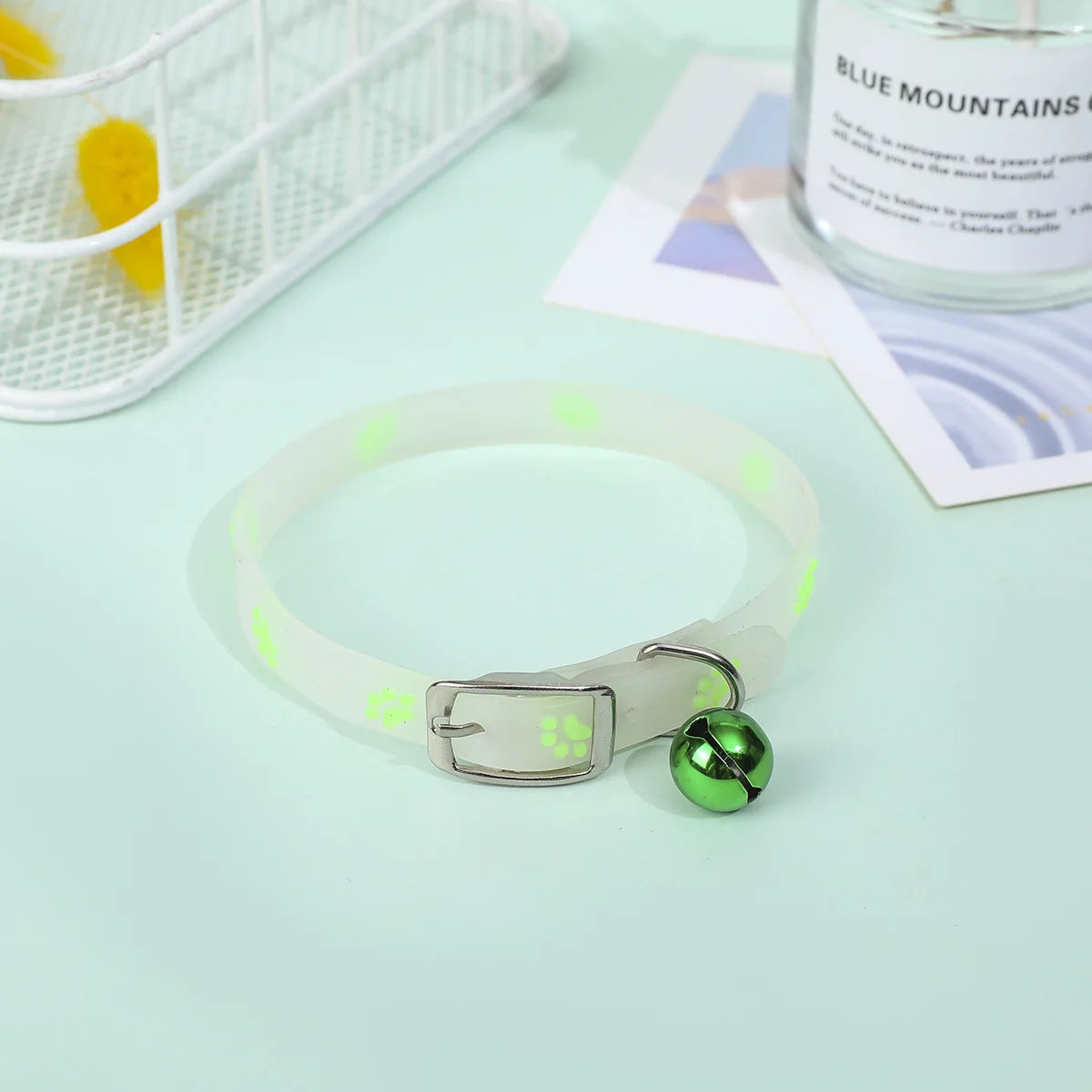 Collier Réfléchissant en Silicone pour Chat – Avec Clochette de Sécurité